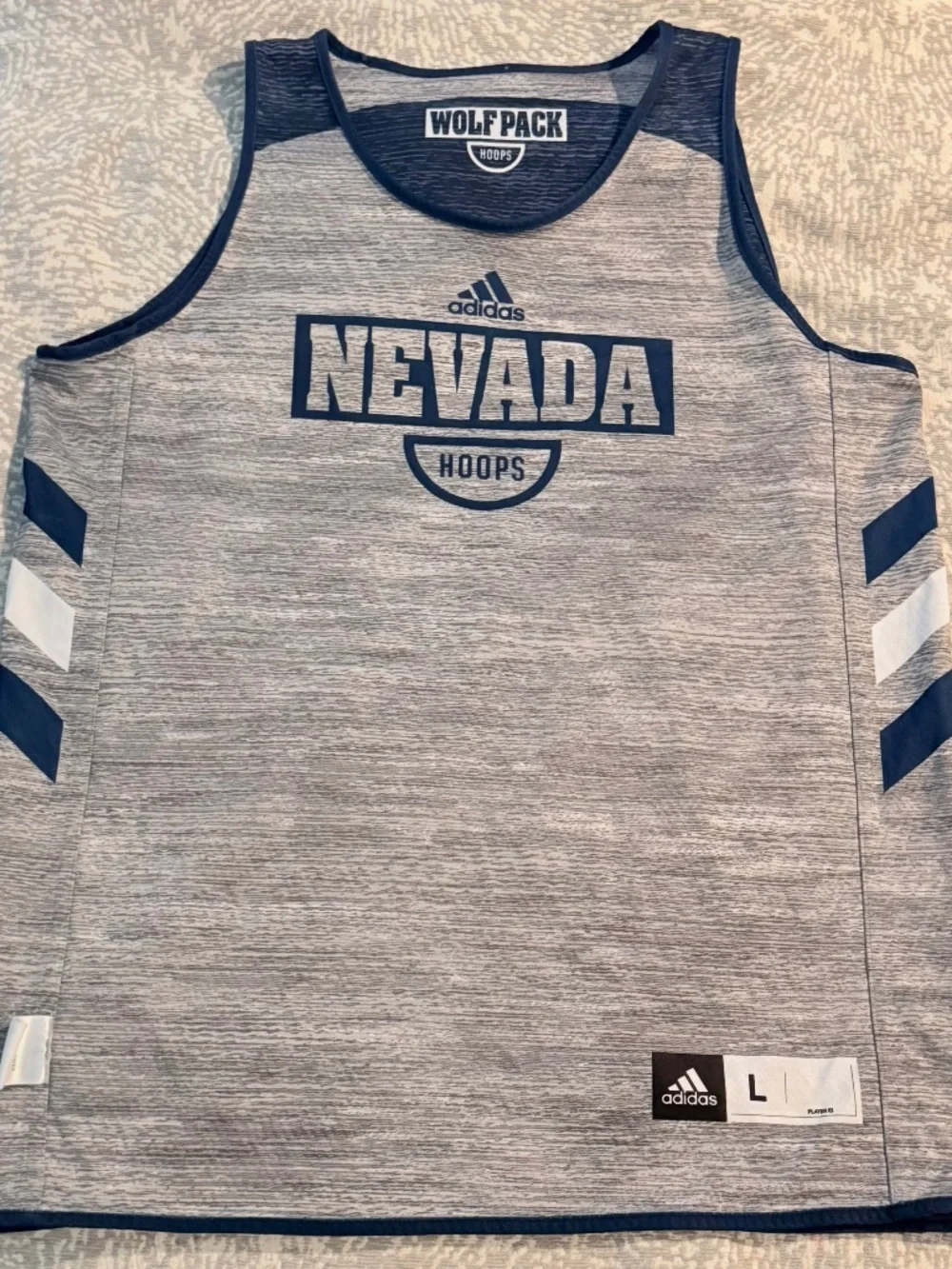Adidas Nevada Wolf Pack Hoops Reversible Practice Jersey - Men’s Large